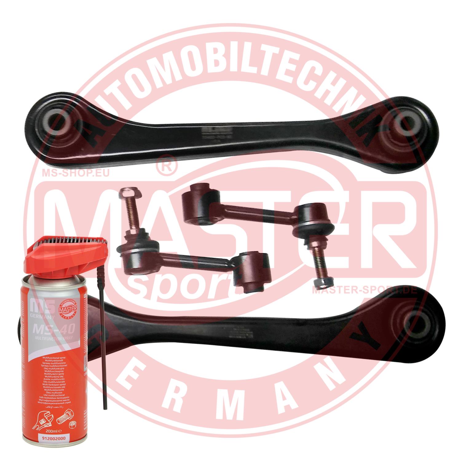 MASTER-SPORT GERMANY 36886-KIT-MSP PROMO Σετ τιμονιού, ανάρτηση τροχών Πίσω άξονας και από τις δύο πλευρές for AUDI SEAT SKODA V